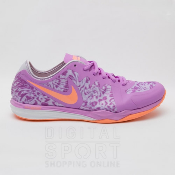 Nike DUAL FUSION TR 3 PRINT Women's Running Sport Shoes Purple, Size 7 - Picture 2 of 8